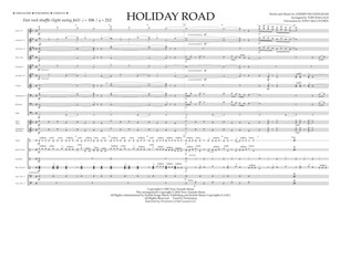 Holiday Road (from National Lampoon's Vacation) (arr. Tom Wallace) - Full Score