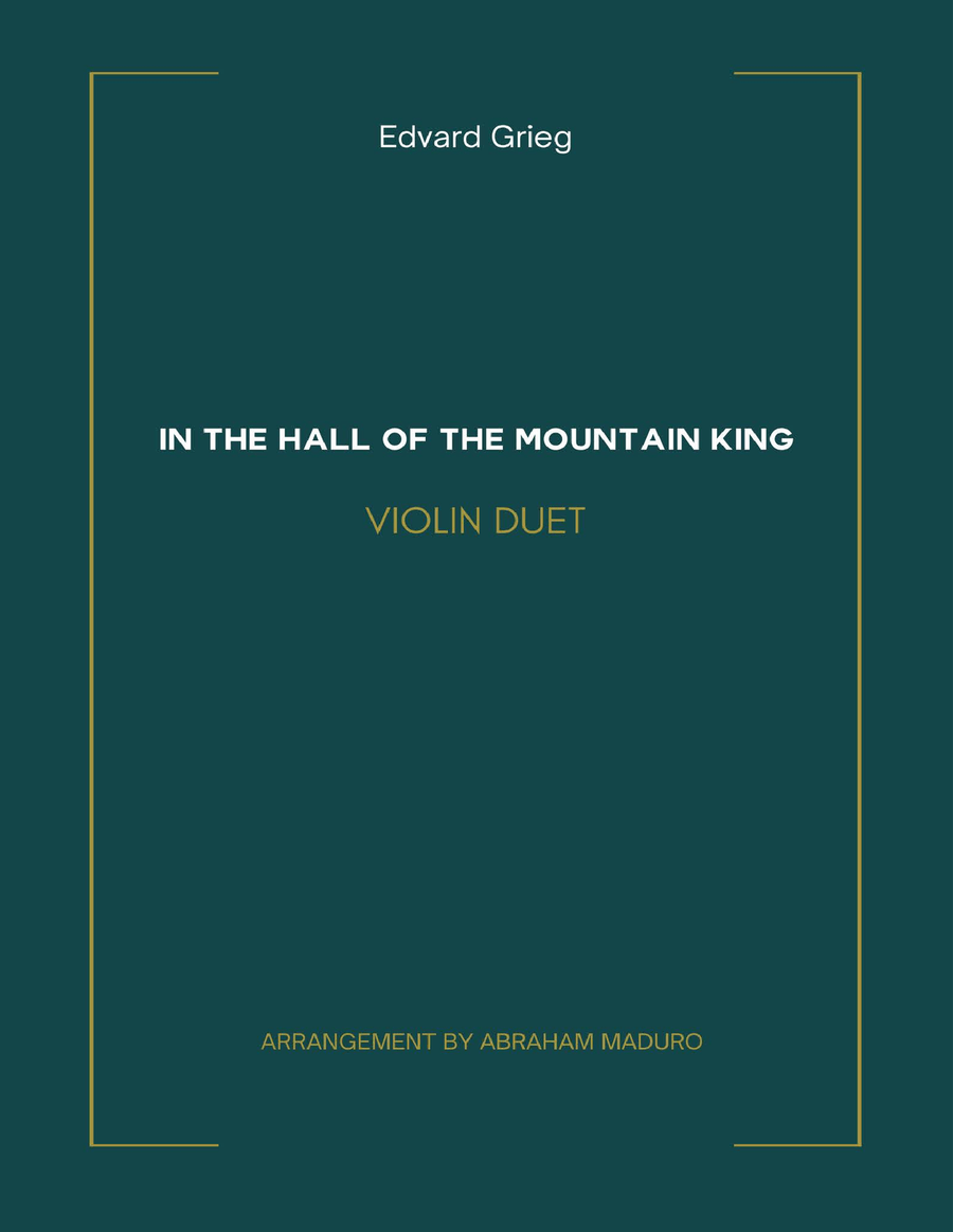 In The Hall Of The Mountain King Violin Duet String Duet scores gallery preview page 1