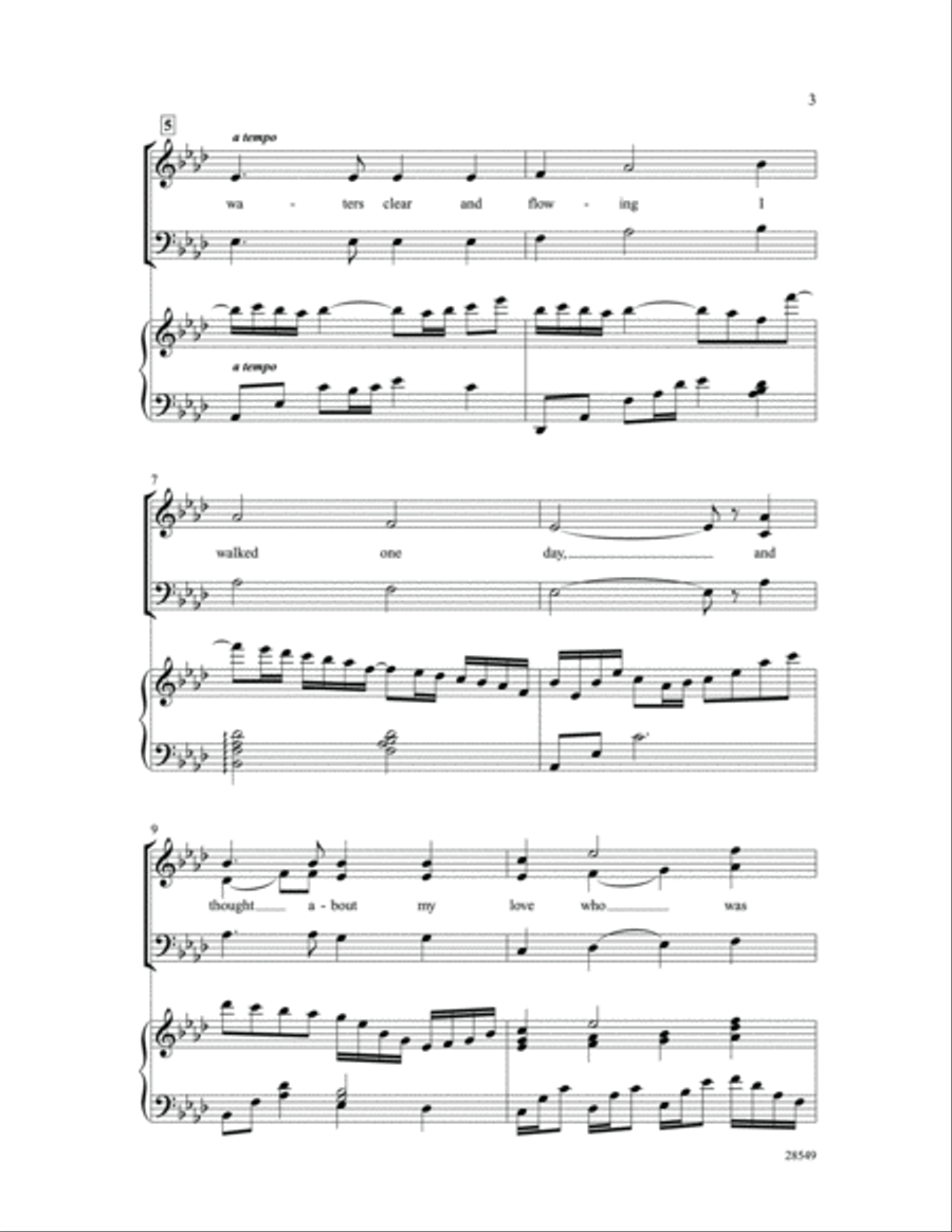 By Waters Clear and Flowing 3-Part scores gallery preview page 3