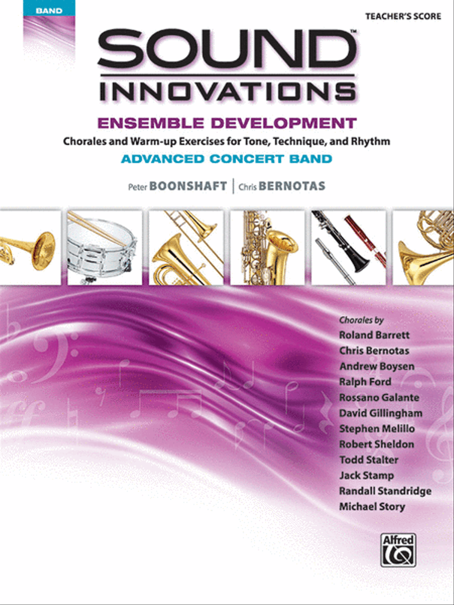 Sound Innovations for Concert Band -- Ensemble Development for Advanced Concert Band Concert Band Methods scores gallery preview page 1