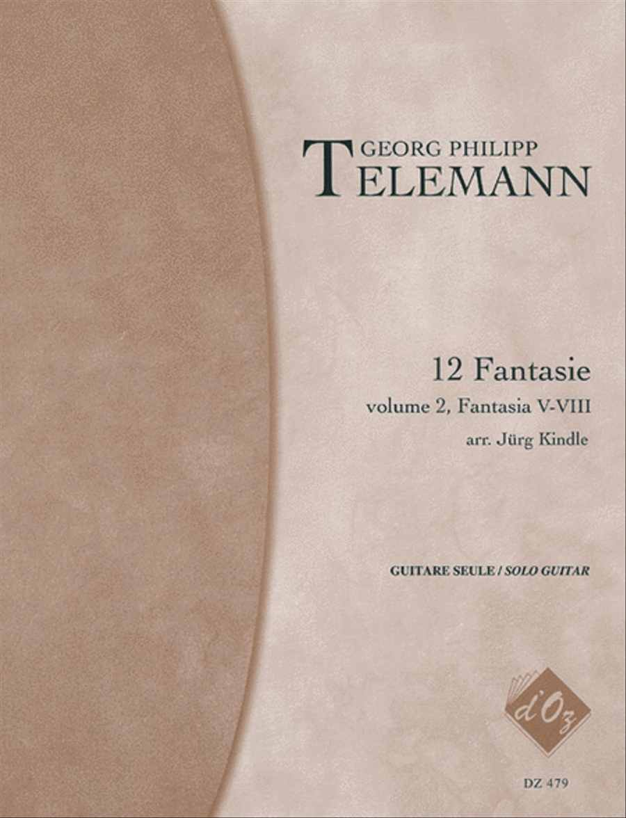12 Fantasie, vol. 2, Fantasia V-VIII Classical Guitar scores gallery preview page 1