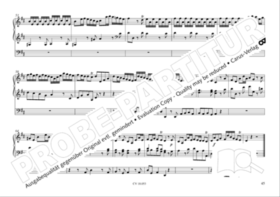 Das Husumer Orgelbuch von 1758 Organ Solo scores gallery preview page 46