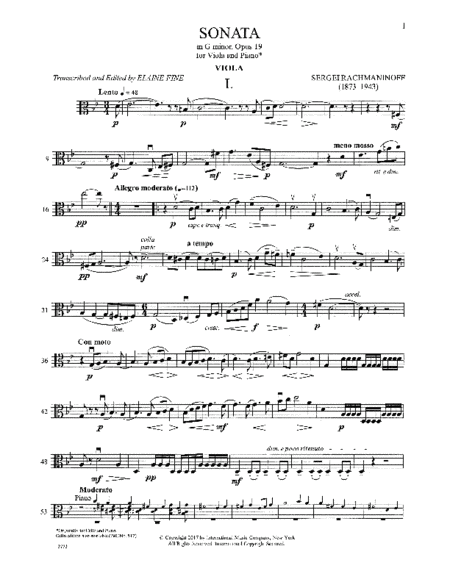 Sonata In G Minor, Opus 19