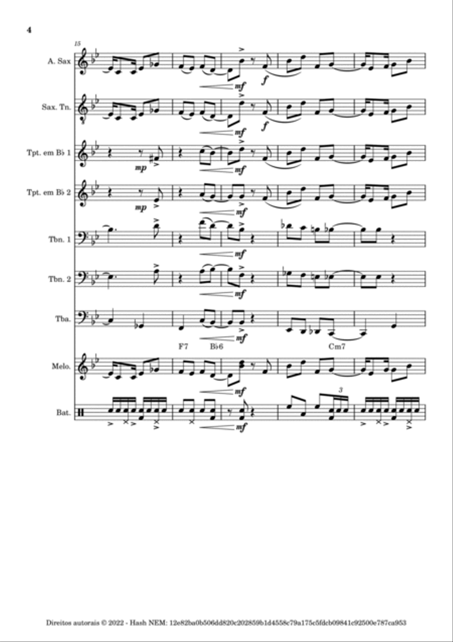 Manda-Brasa Concert Band scores gallery preview page 4