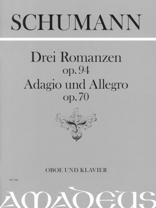 Book cover for 3 Romances op. 94, Adagio and Allegro op. 70
