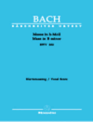 Book cover for Mass in B minor, BWV 232