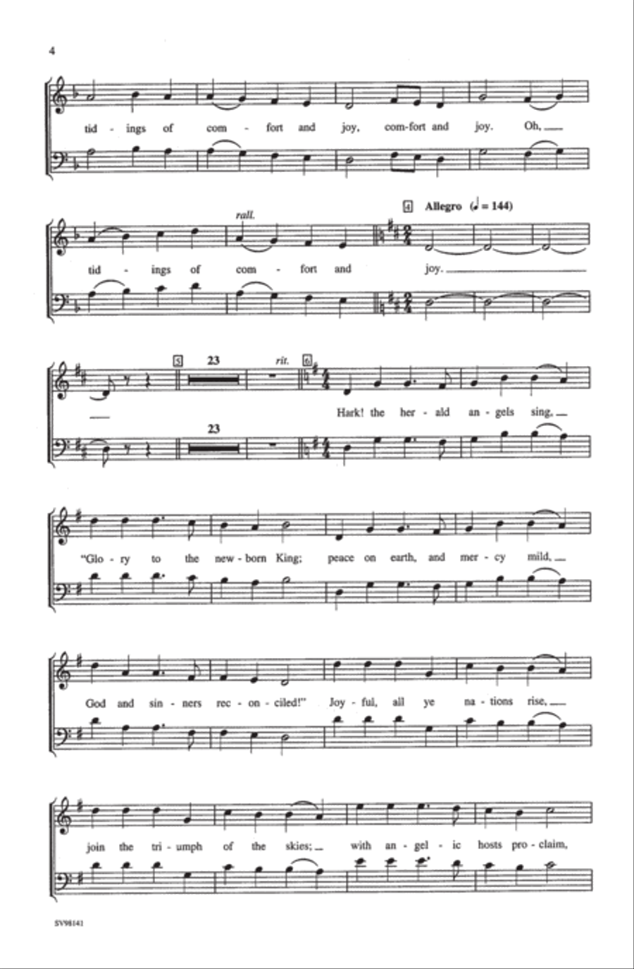 A Christmas Festival A Christmas Festival 4-Part scores gallery preview page 12