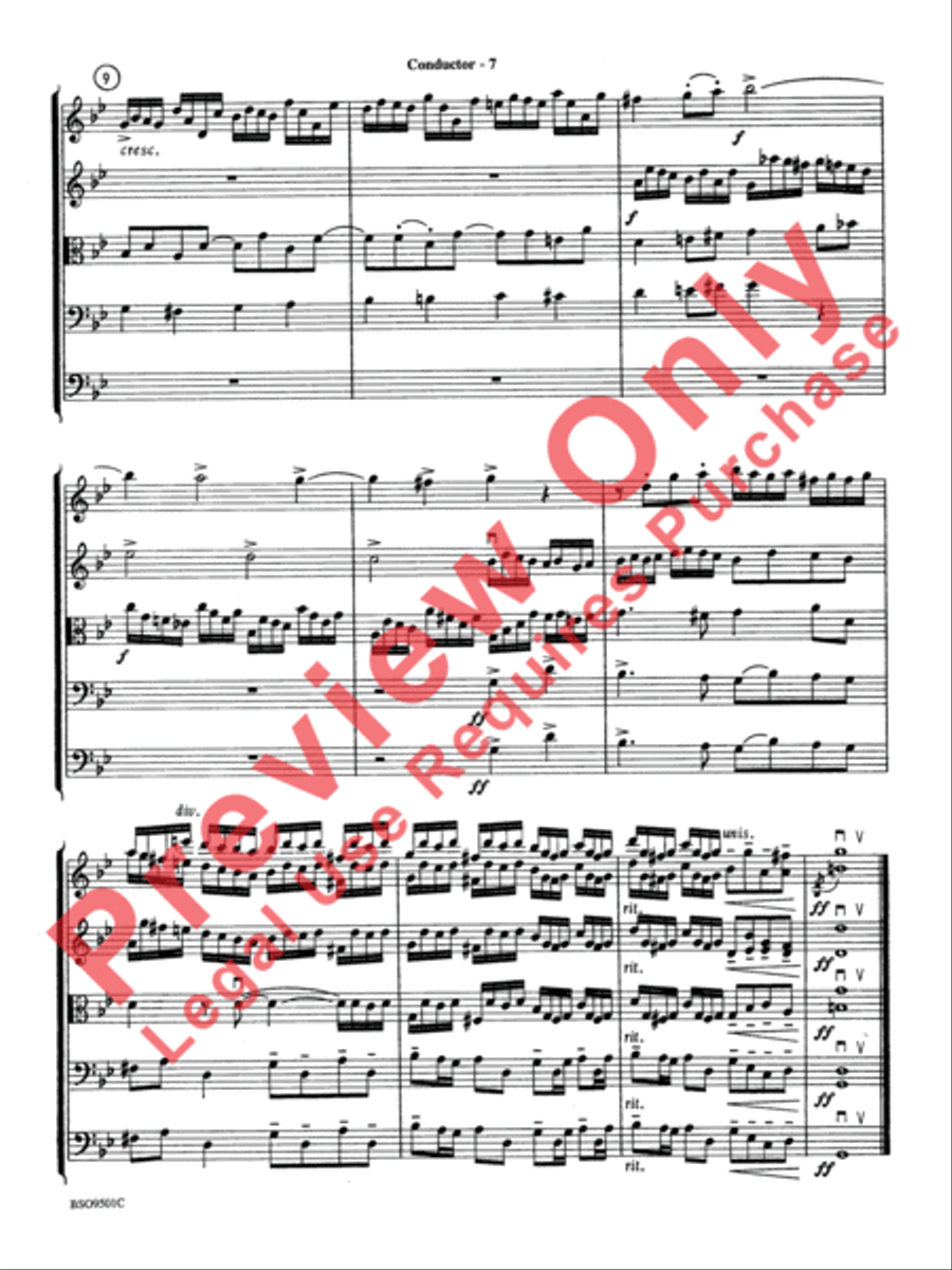 Fugue in G Minor (The Little) String Orchestra scores gallery preview page 9