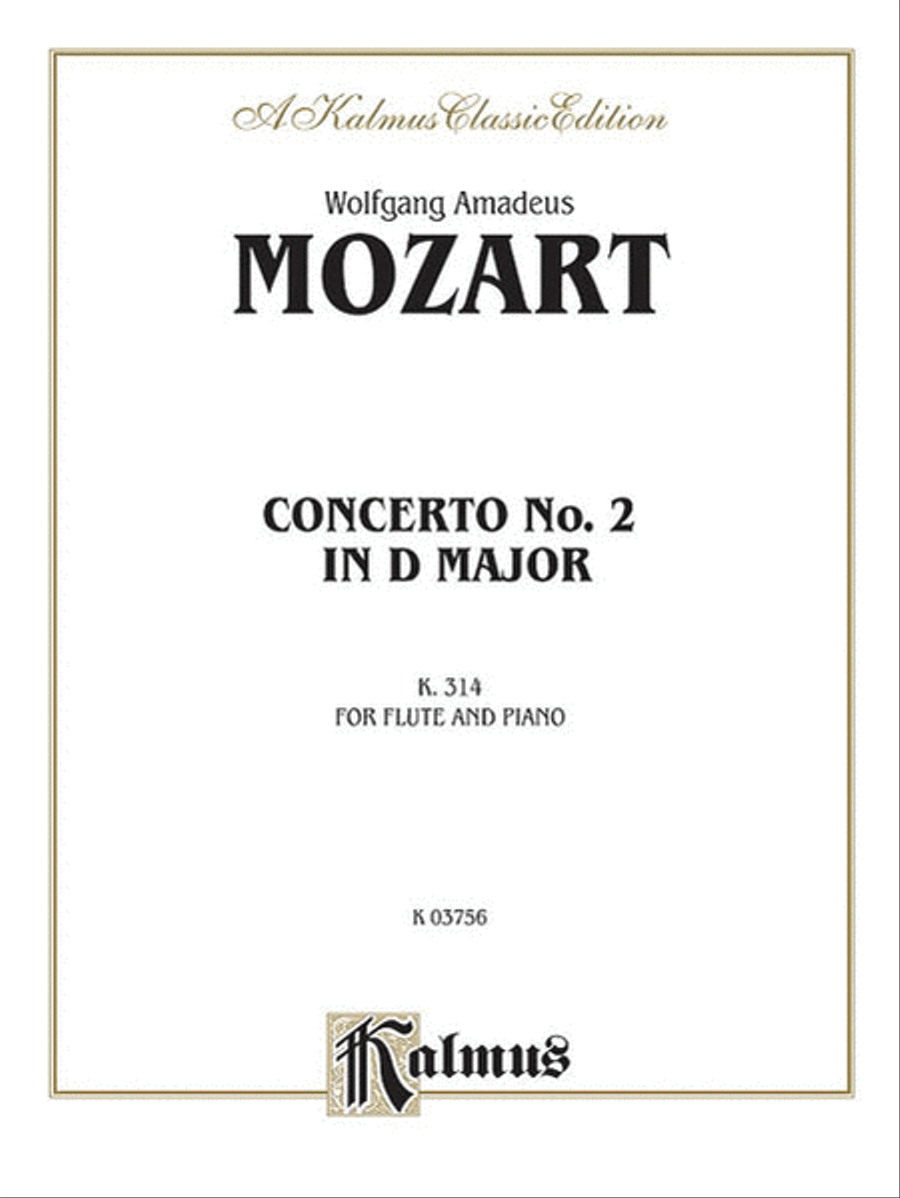 Flute Concerto No. 2, K. 314 (D Major) (Orch.)