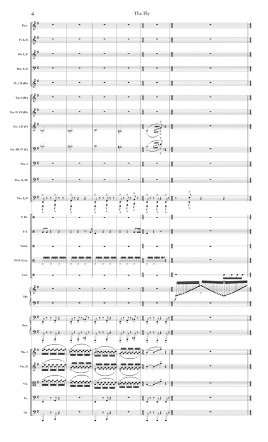 The Fly Full Orchestra scores gallery preview page 4
