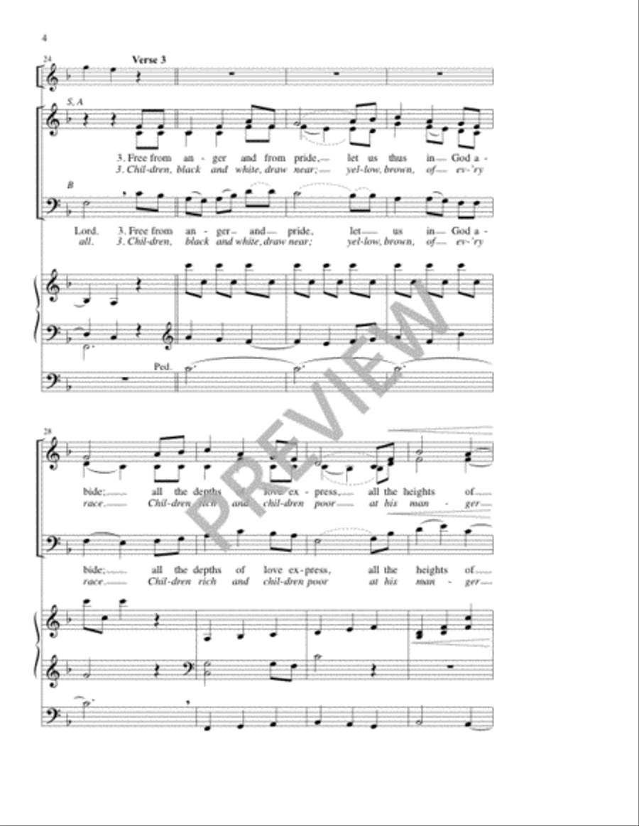 St. John's Carol Anthem 3-Part scores gallery preview page 5