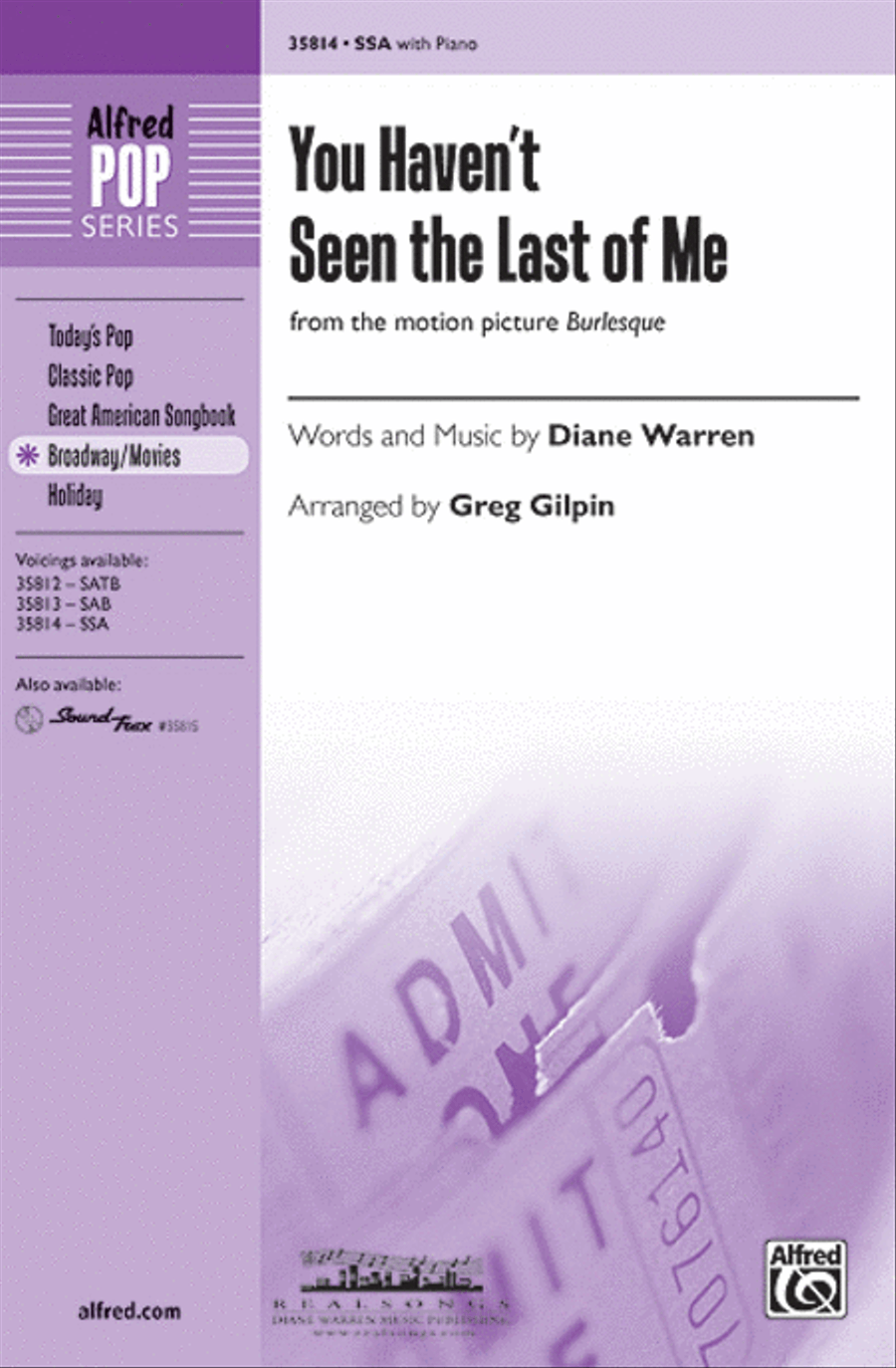 You Haven't Seen the Last of Me Women's Choir scores gallery preview page 1