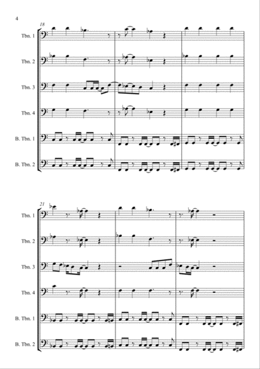 Lovely Day Brass Ensemble scores gallery preview page 5