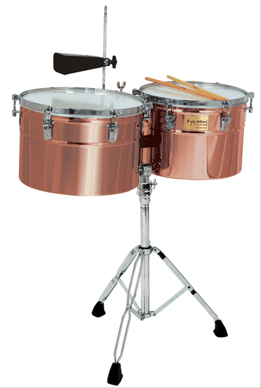 Extra-Deep Shell Antique Copper Timbales Drums & Percussion Instruments scores gallery preview page 1