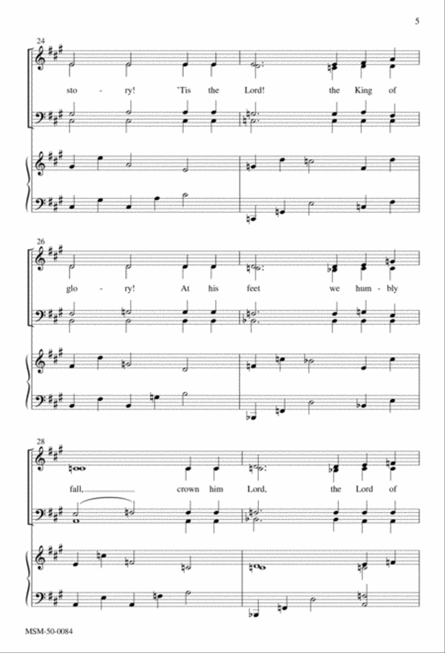 Who Is He in Yonder Stall 4-Part scores gallery preview page 4