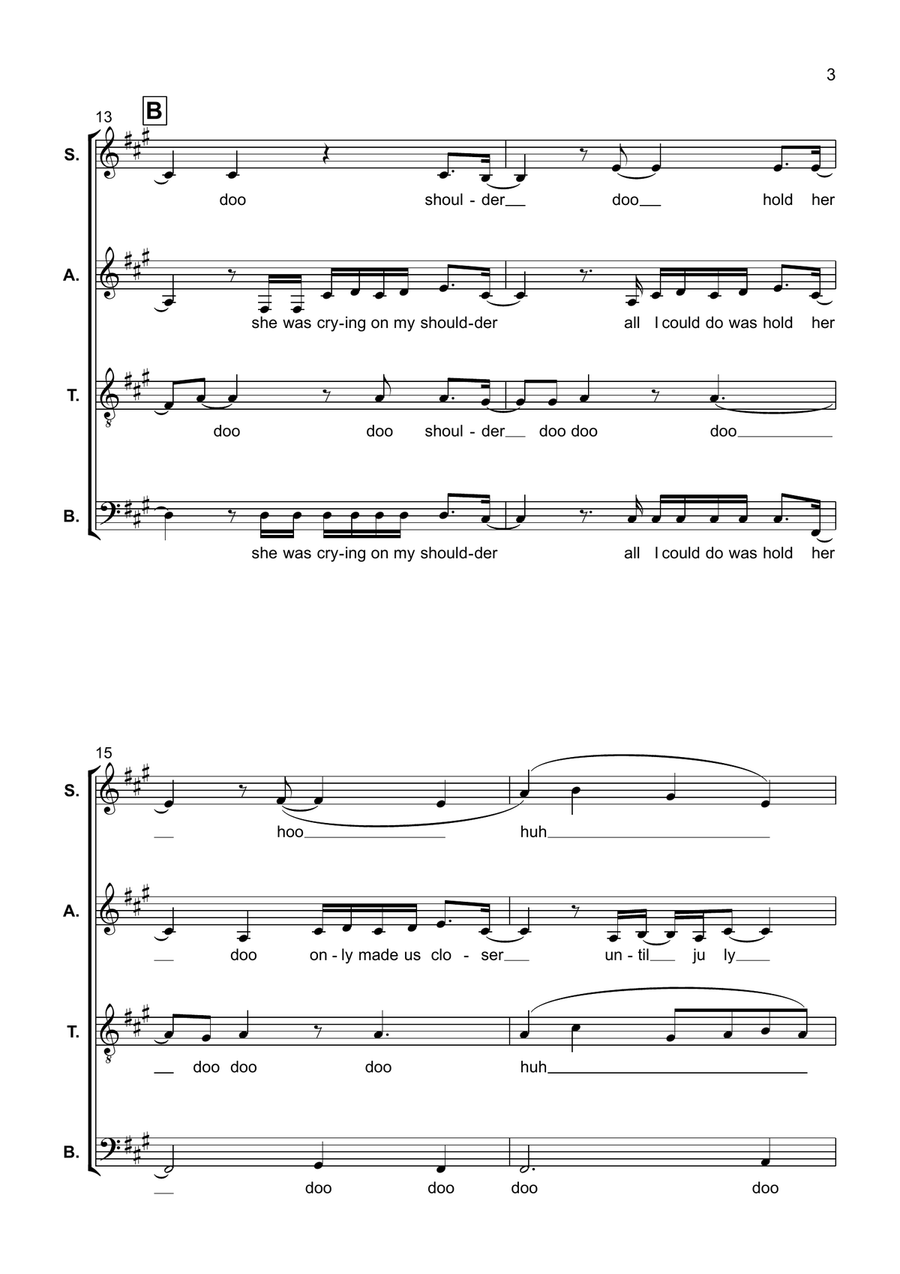 Wildflower 4-Part scores gallery preview page 3