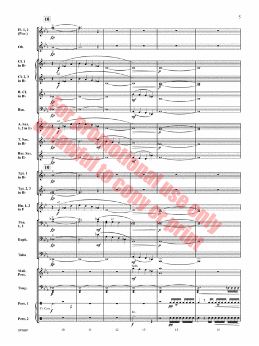 The Hornet's Nest Concert Band scores gallery preview page 6