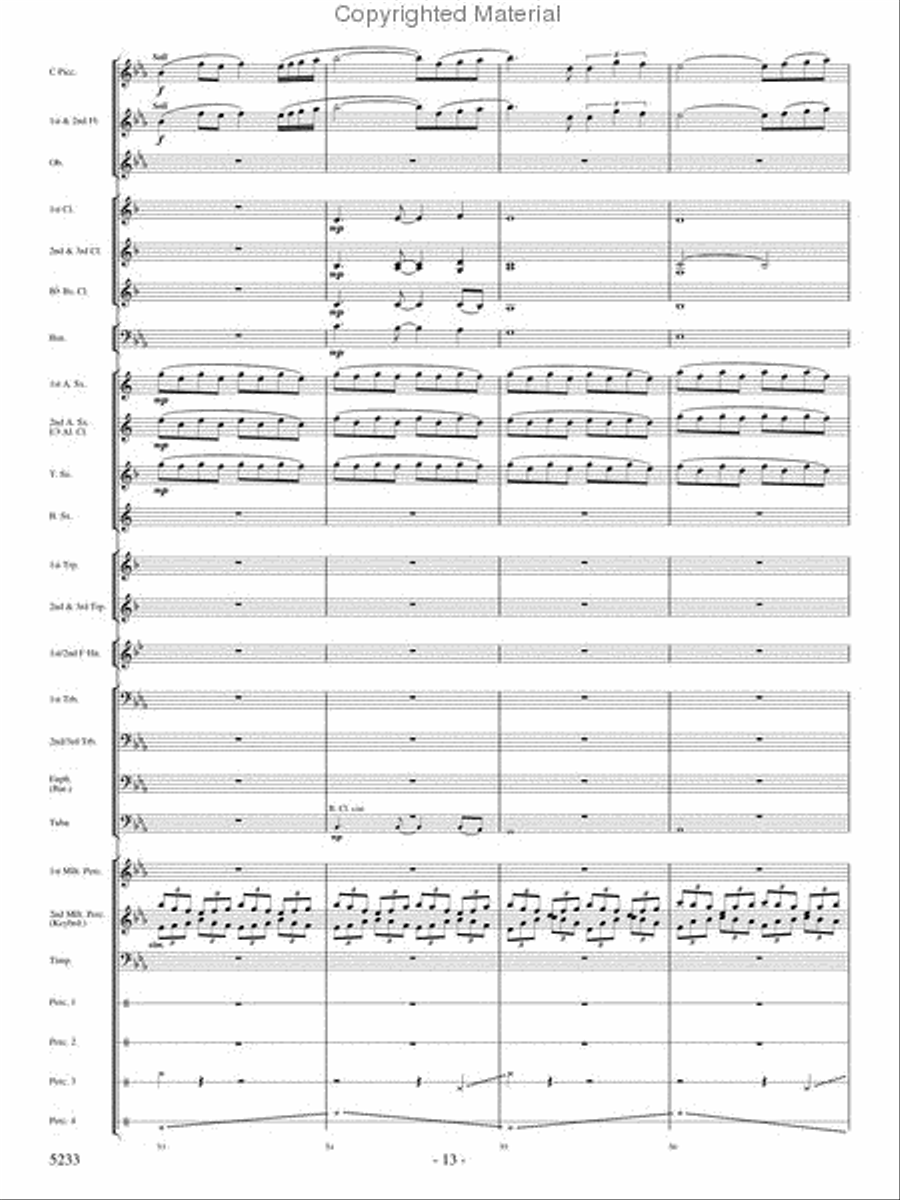 Upon These Wings Concert Band scores gallery preview page 12