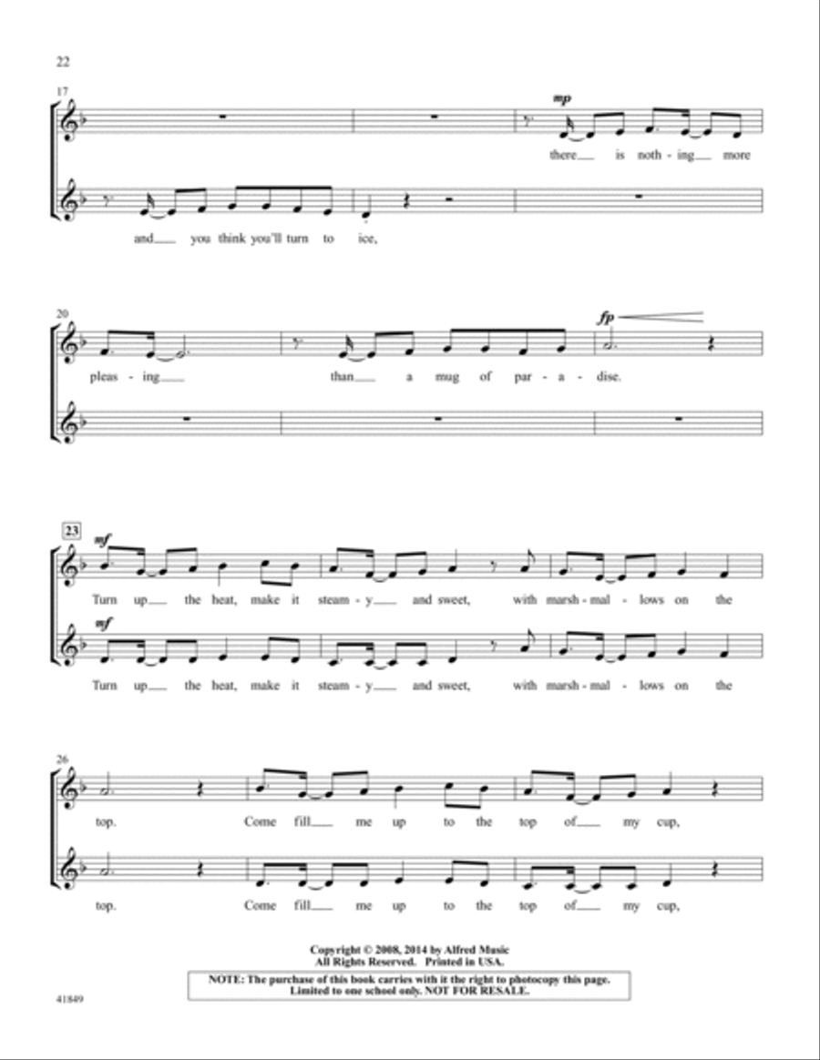 Bring On the Snow! - SoundTrax CD (CD only) 2-Part scores gallery preview page 6