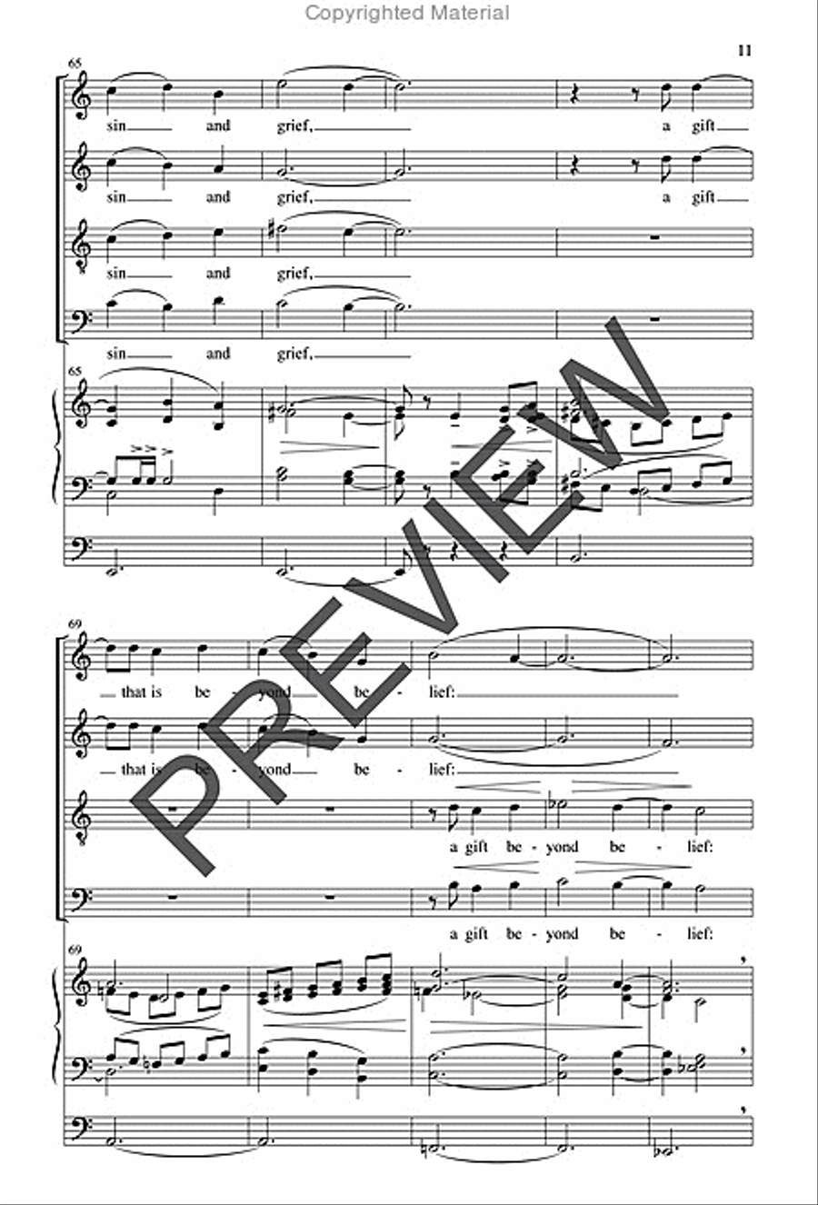 A Call to New Life Choir scores gallery preview page 11