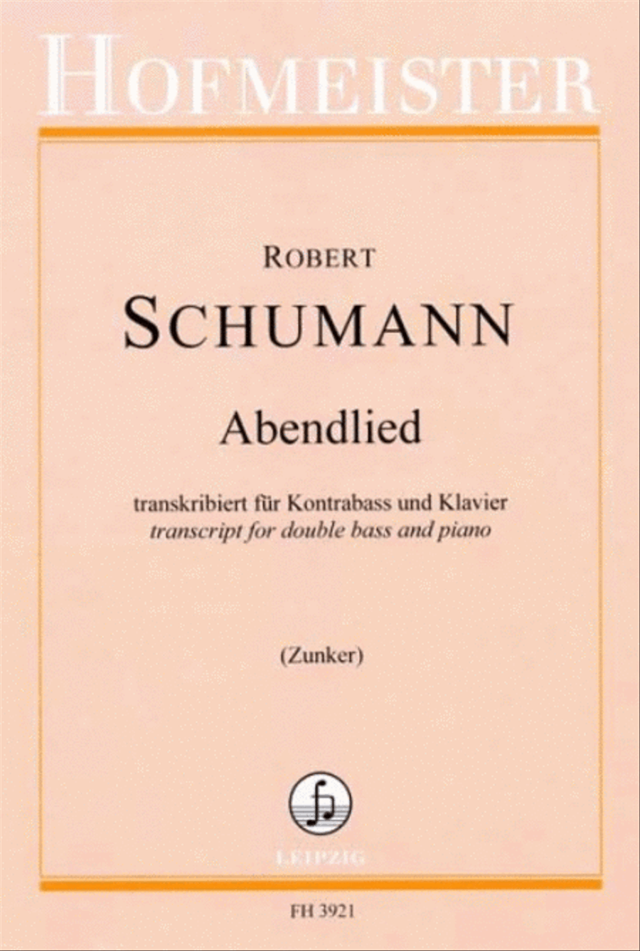 Abendlied Double Bass scores gallery preview page 1