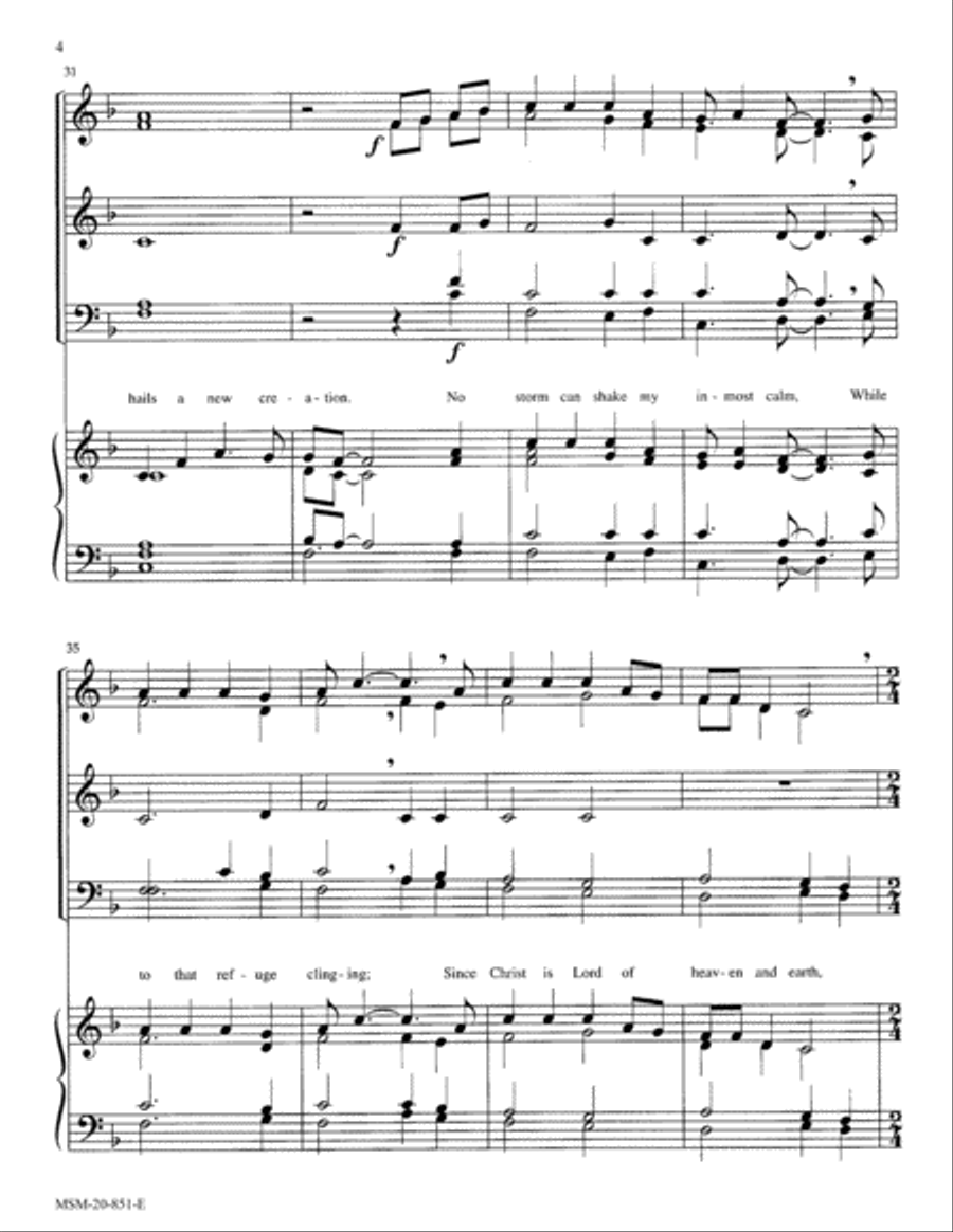 How Can I Keep From Singing Choir scores gallery preview page 4