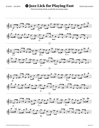 Jazz Lick #5 for Playing Fast