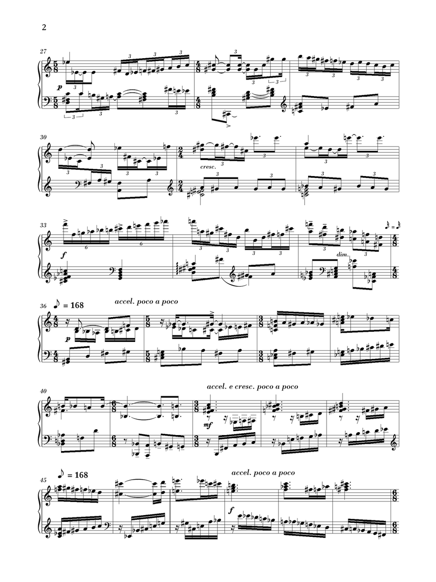 Piano Sonata No. 3 (The Forbidden) Piano Solo scores gallery preview page 2