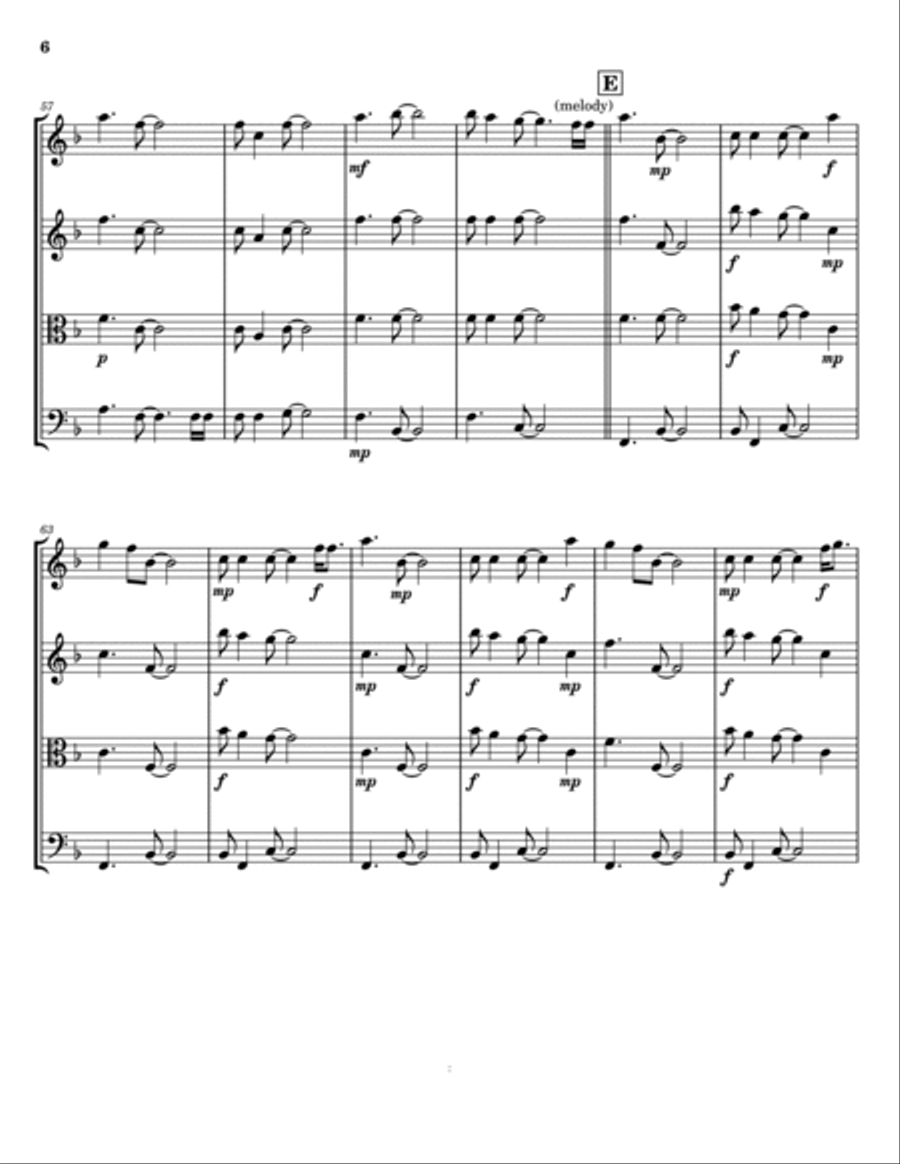 Free Fallin' String Trio scores gallery preview page 6