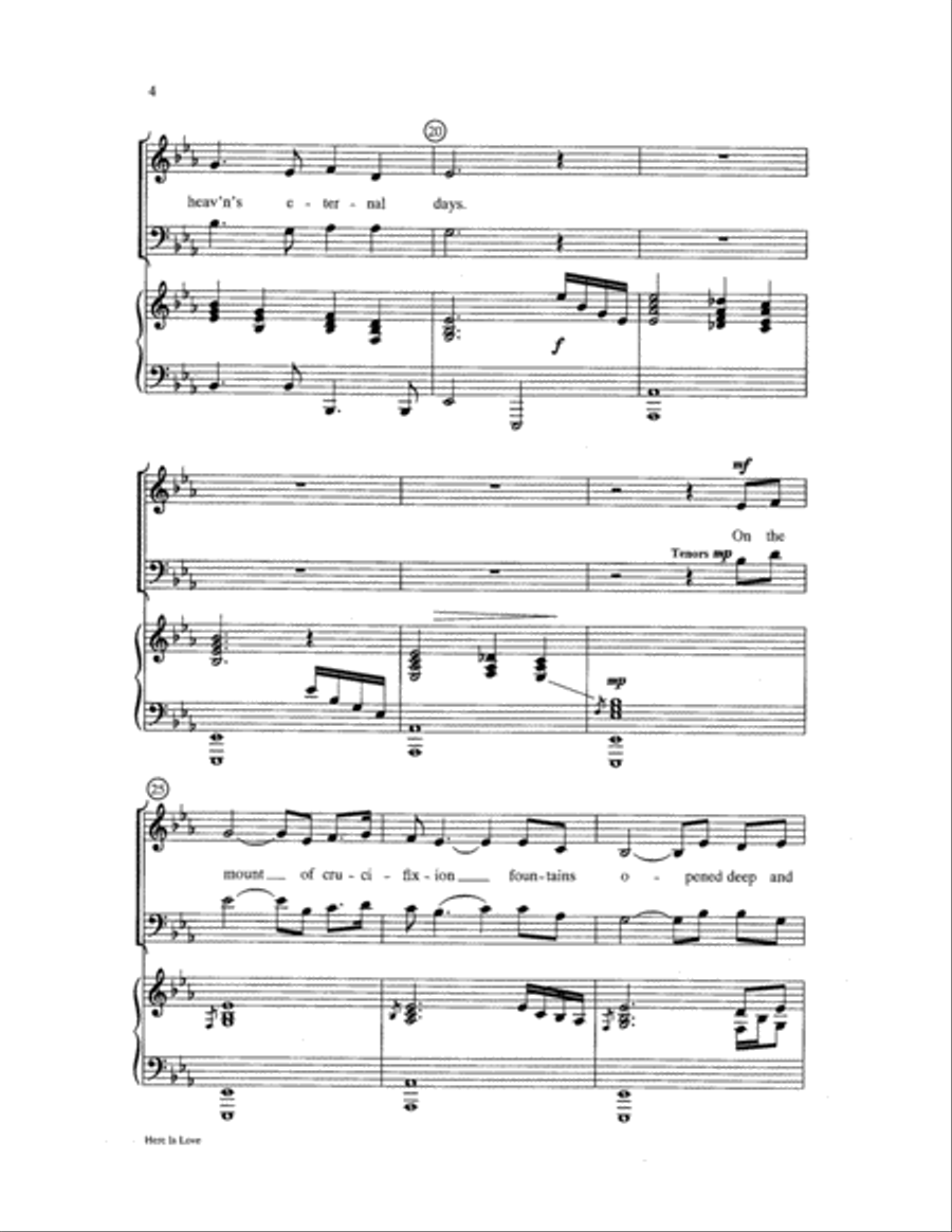 Here Is Love Choir scores gallery preview page 4