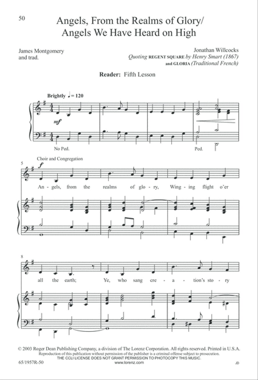 Festival of Lessons and Carols 4-Part scores gallery preview page 51