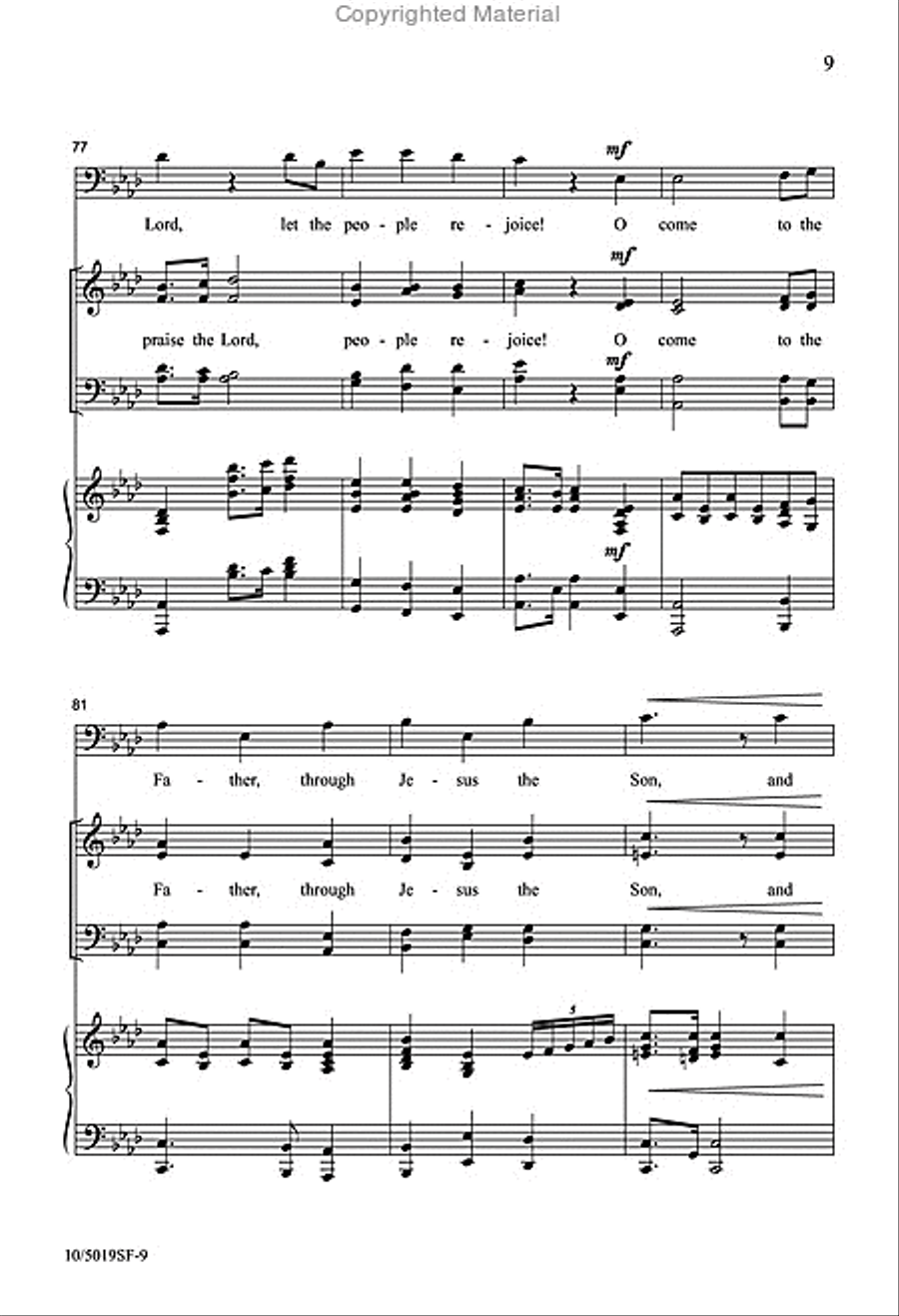 Great Things He Has Done 4-Part scores gallery preview page 9