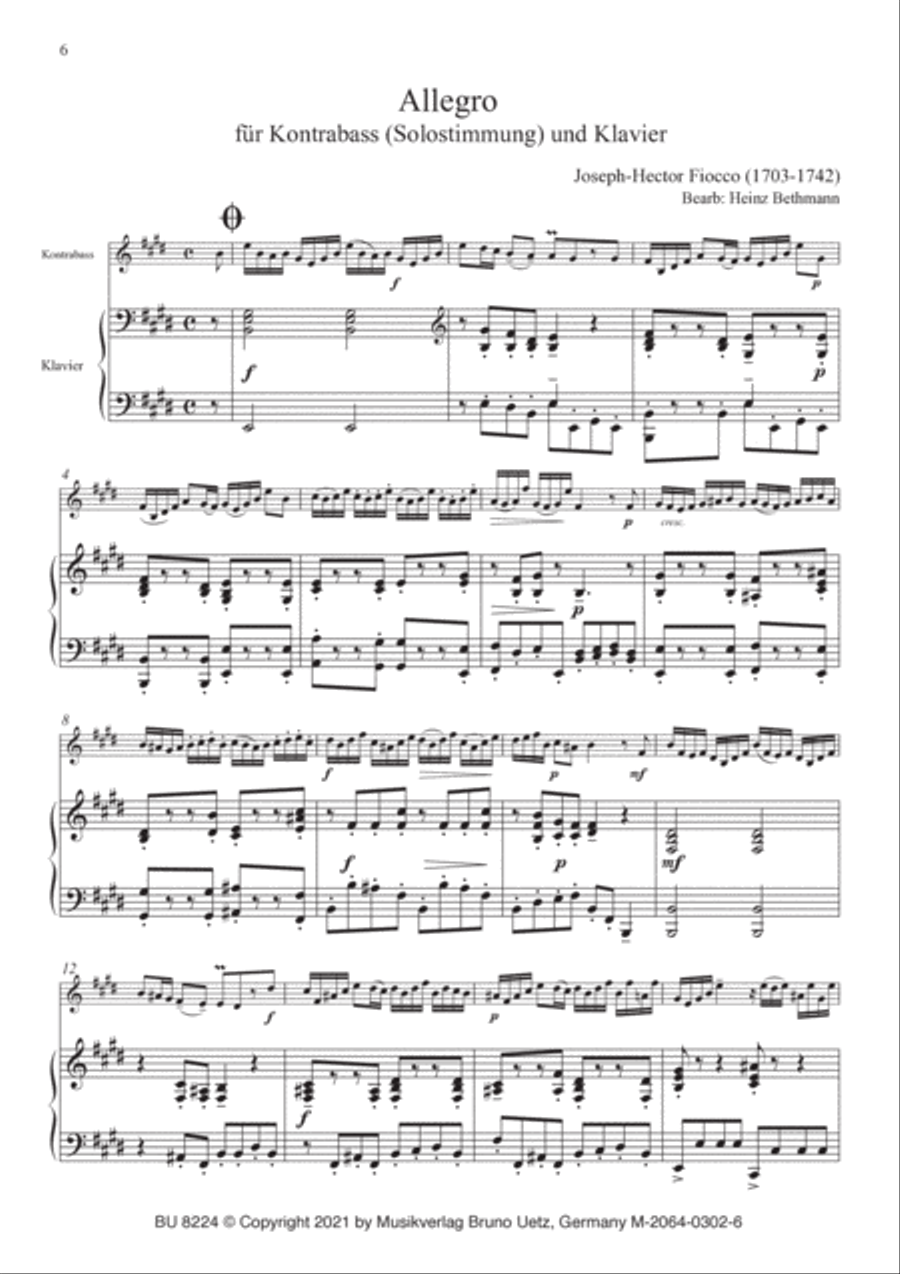 Allegro Double Bass scores gallery preview page 5