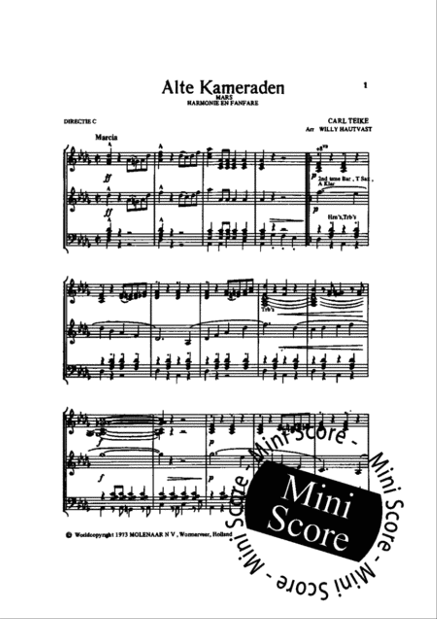 Alte Kameraden Alte Kameraden Concert Band scores gallery preview page 5