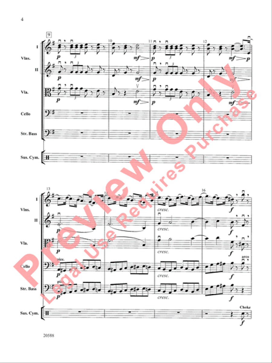 March of the Nutcracker String Orchestra scores gallery preview page 5