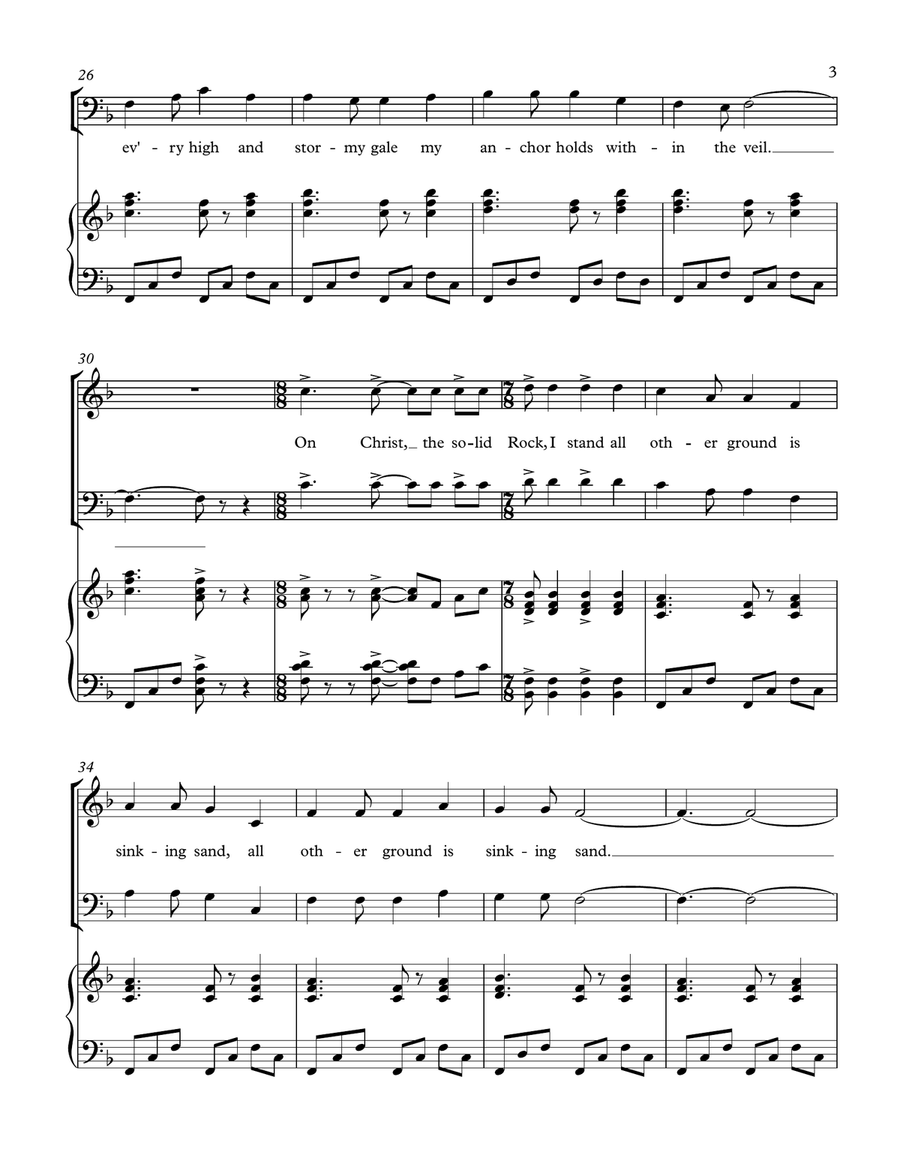 The Solid Rock The Solid Rock 4-Part scores gallery preview page 3