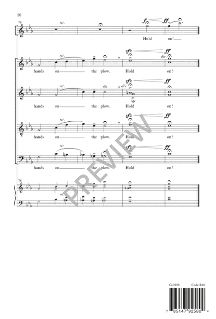 Hold On! Hold On! 4-Part scores gallery preview page 17