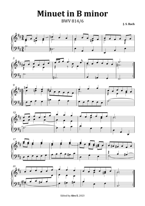 Minuet in B minor, BWV 814/6