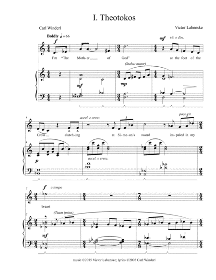 Mary Speaks of Her Son Piano scores gallery preview page 3