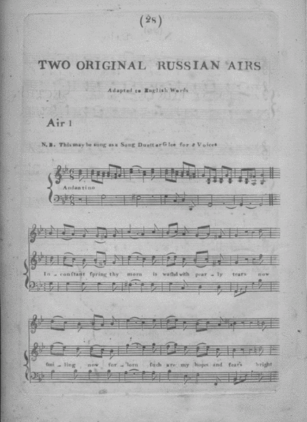 Two Original Russian Airs