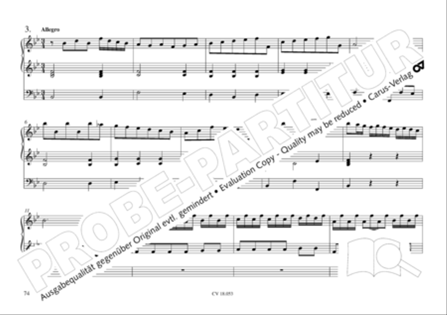 Das Husumer Orgelbuch von 1758 Organ Solo scores gallery preview page 75