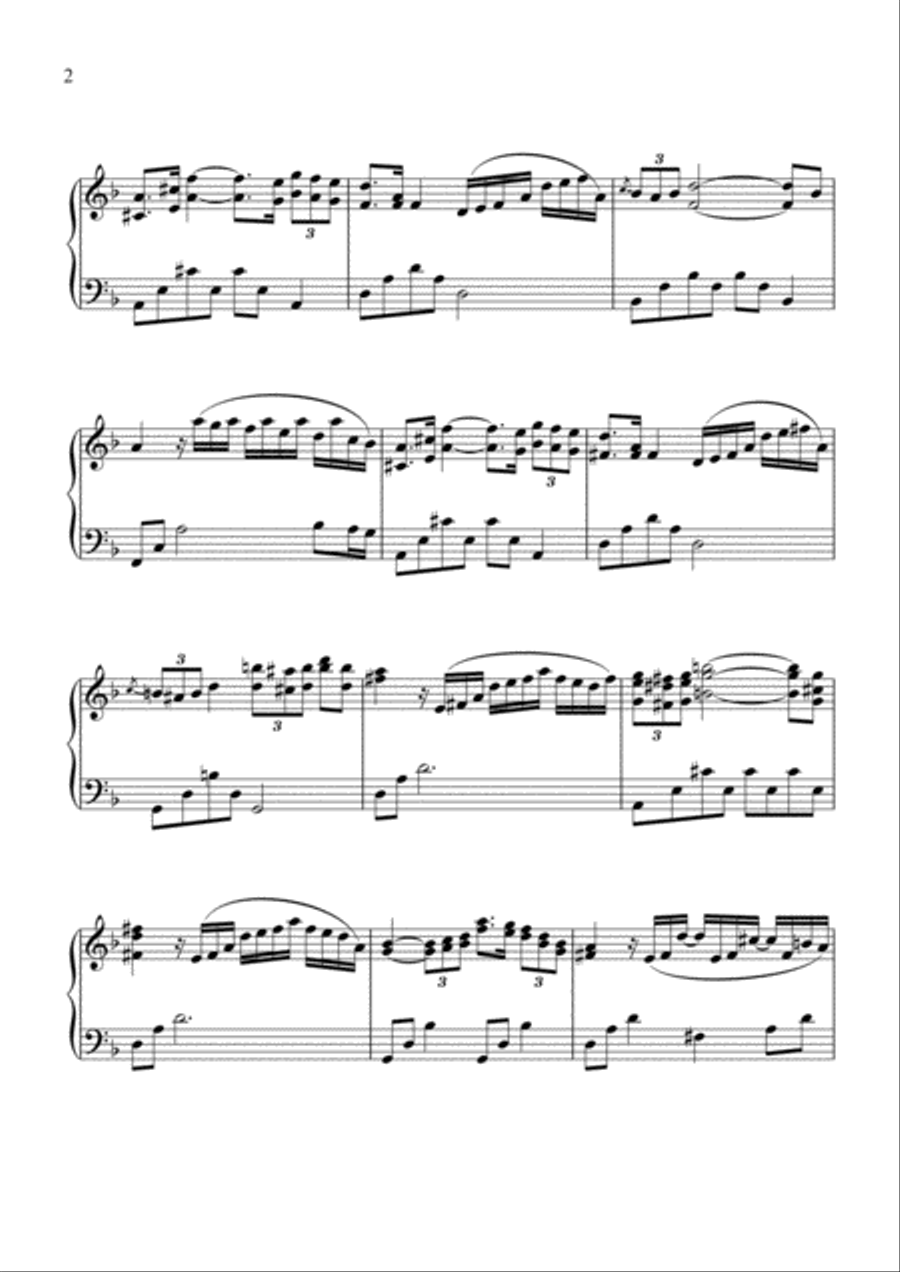 Serenade by Schubert-Pop/Jazz Version Piano scores gallery preview page 3