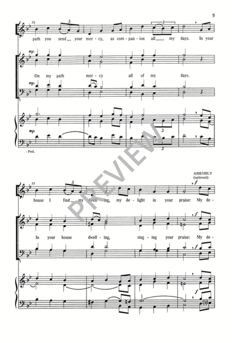 Psalm 23 - SATB edition image number null
