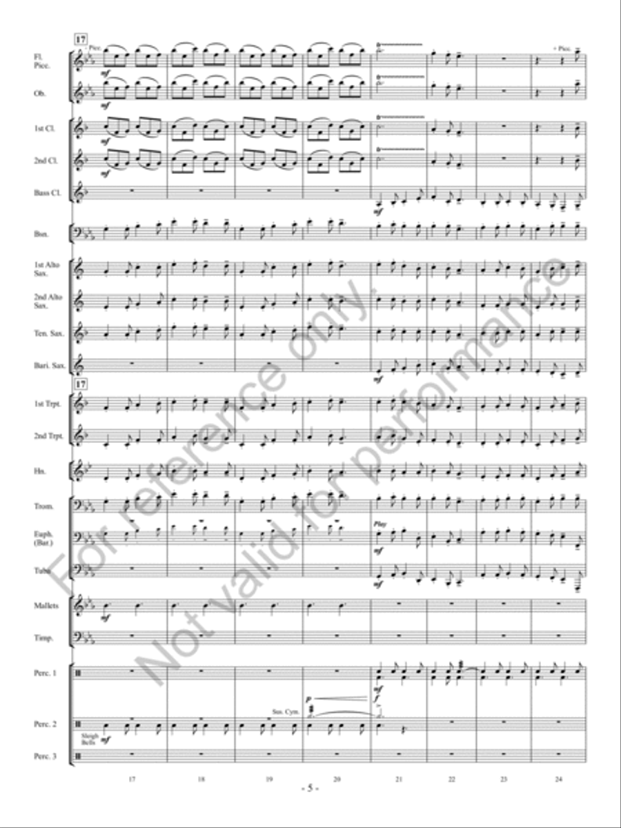 Christmas Long Ago Concert Band scores gallery preview page 6