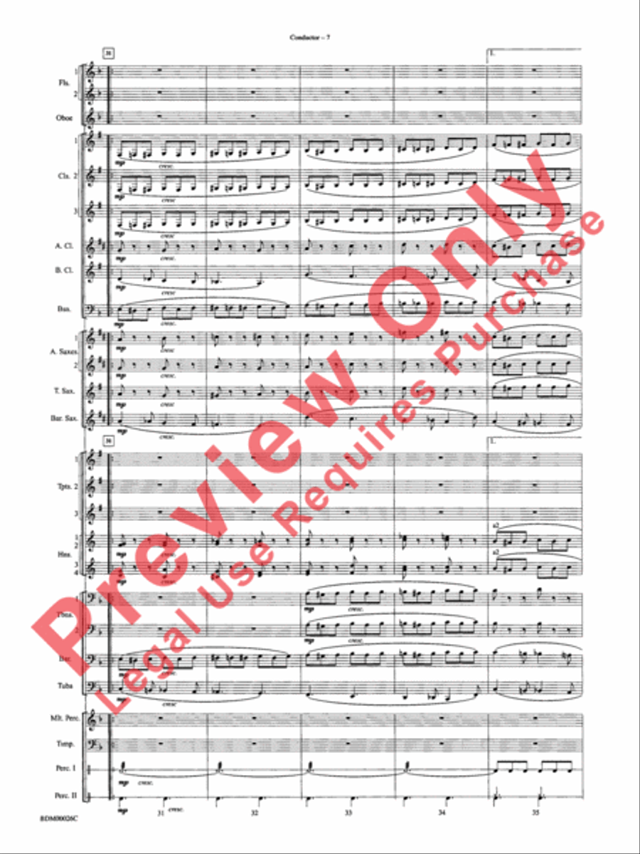 Wings and Shield Wings and Shield Concert Band scores gallery preview page 10