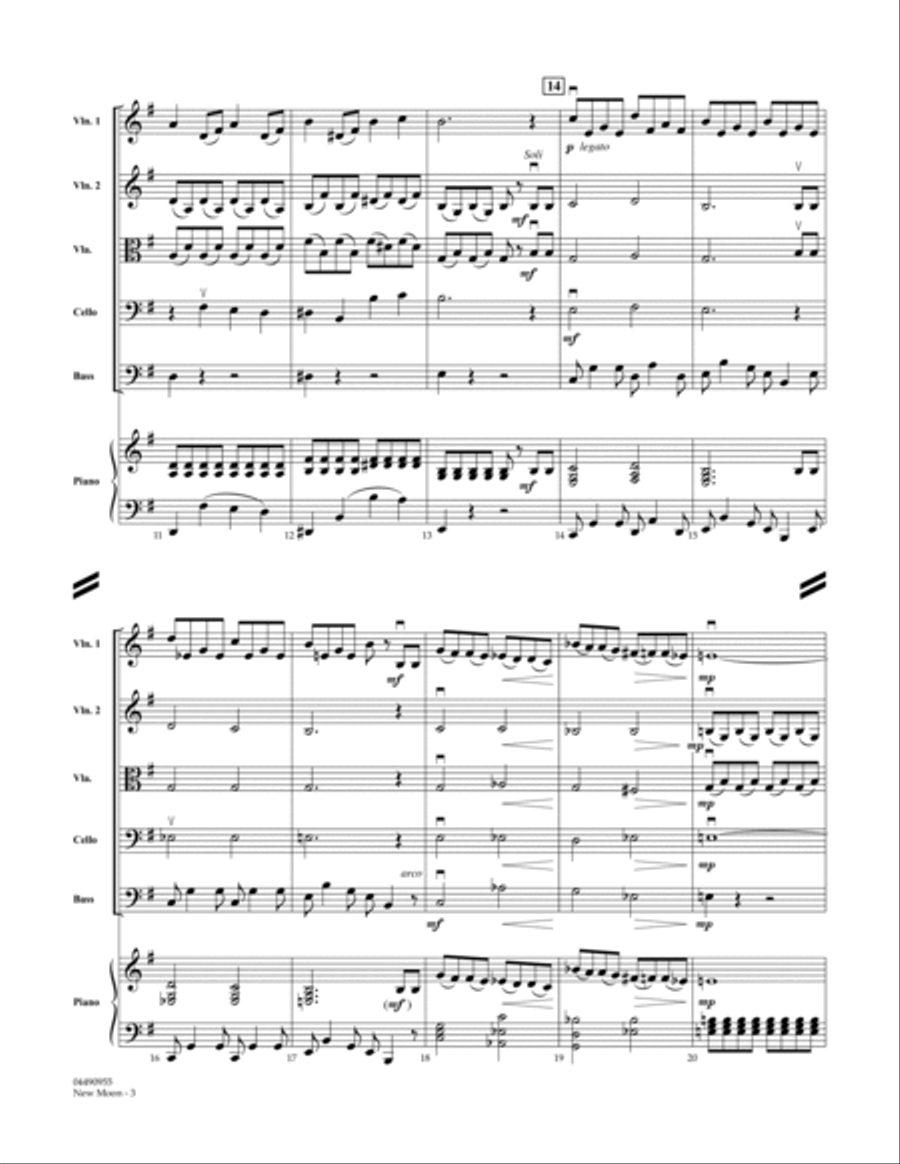 New Moon (The Meadow) - Conductor Score (Full Score) Conductor Score scores gallery preview page 3