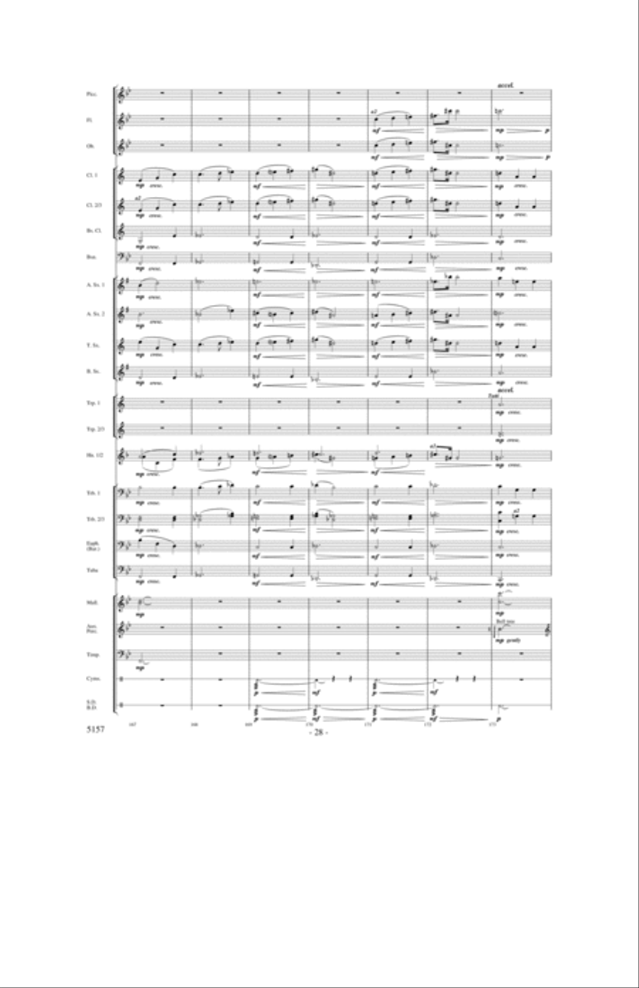 Fate of the Gods Concert Band scores gallery preview page 27