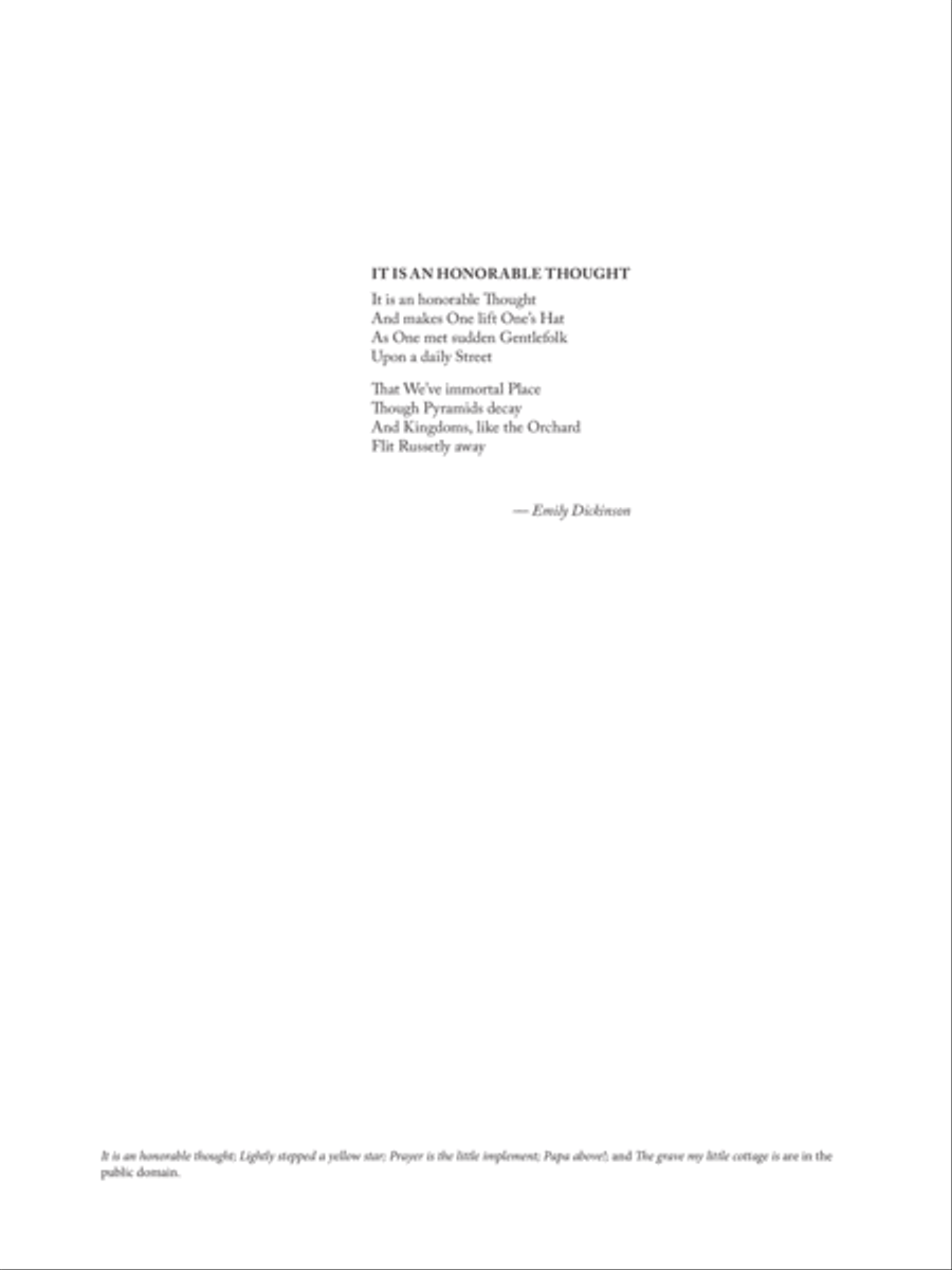In Reverence: It is an honorable Thought Soprano Voice scores gallery preview page 1