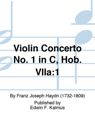 Book cover for Violin Concerto No. 1 in C, Hob. VIIa:1