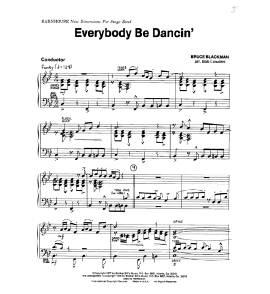 Everybody Be Dancin' Jazz Ensemble scores gallery preview page 2